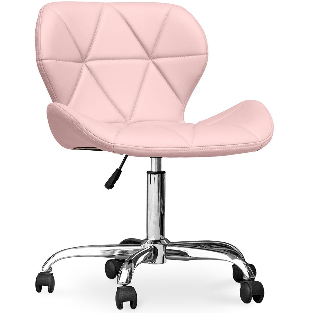 Chaise de bureau à roulettes - Chaise de bureau pivotante - Tapissée en simili cuir - Wito image 8