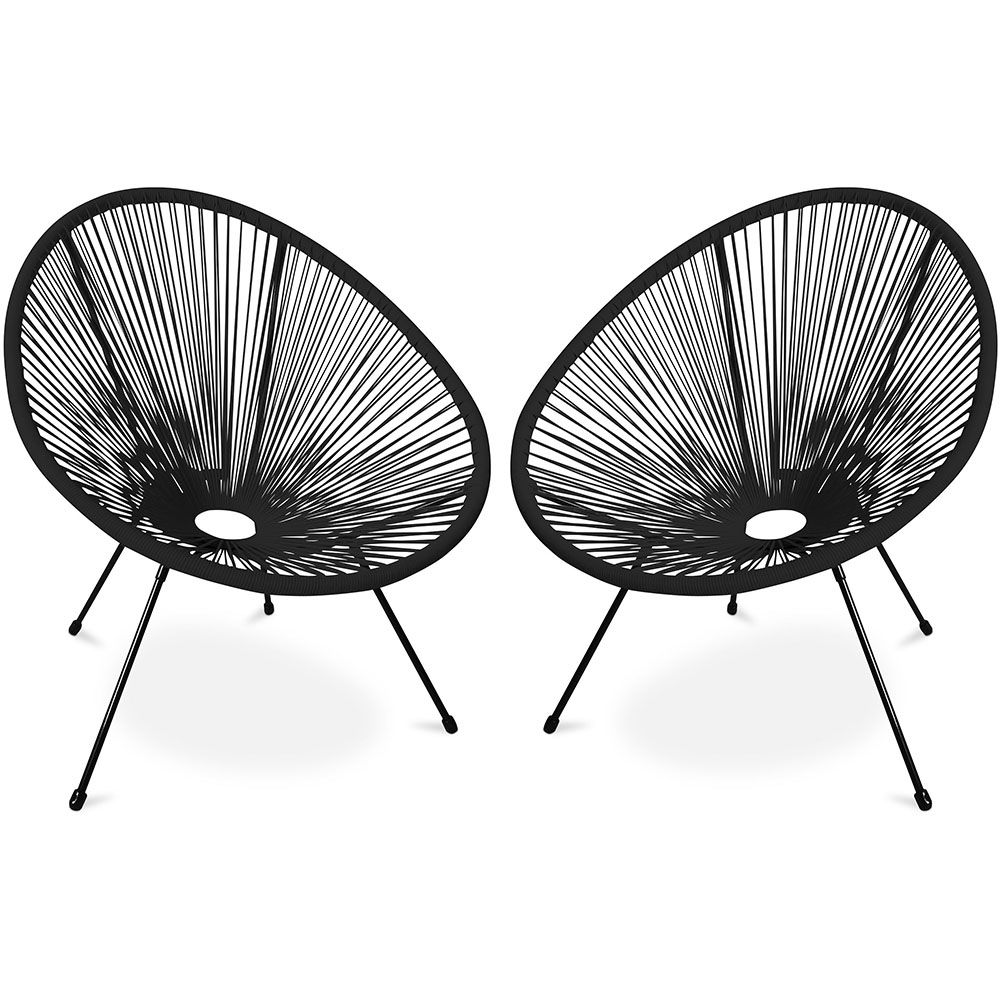 Pack Fauteuil Acapulco x2 - Piétement Noir - Nouvelle Édition image 8