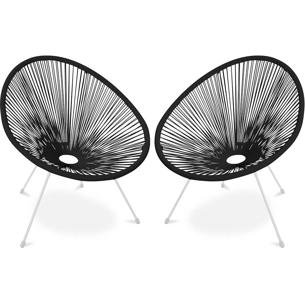 Pack Fauteuil Acapulco - Piétement Blanc x2 - Nouvelle Édition image 8