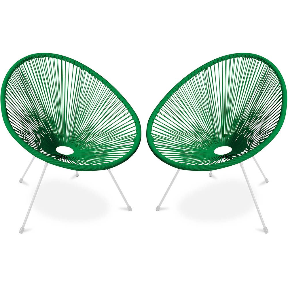 Pack Fauteuil Acapulco - Piétement Blanc x2 - Nouvelle Édition image 8