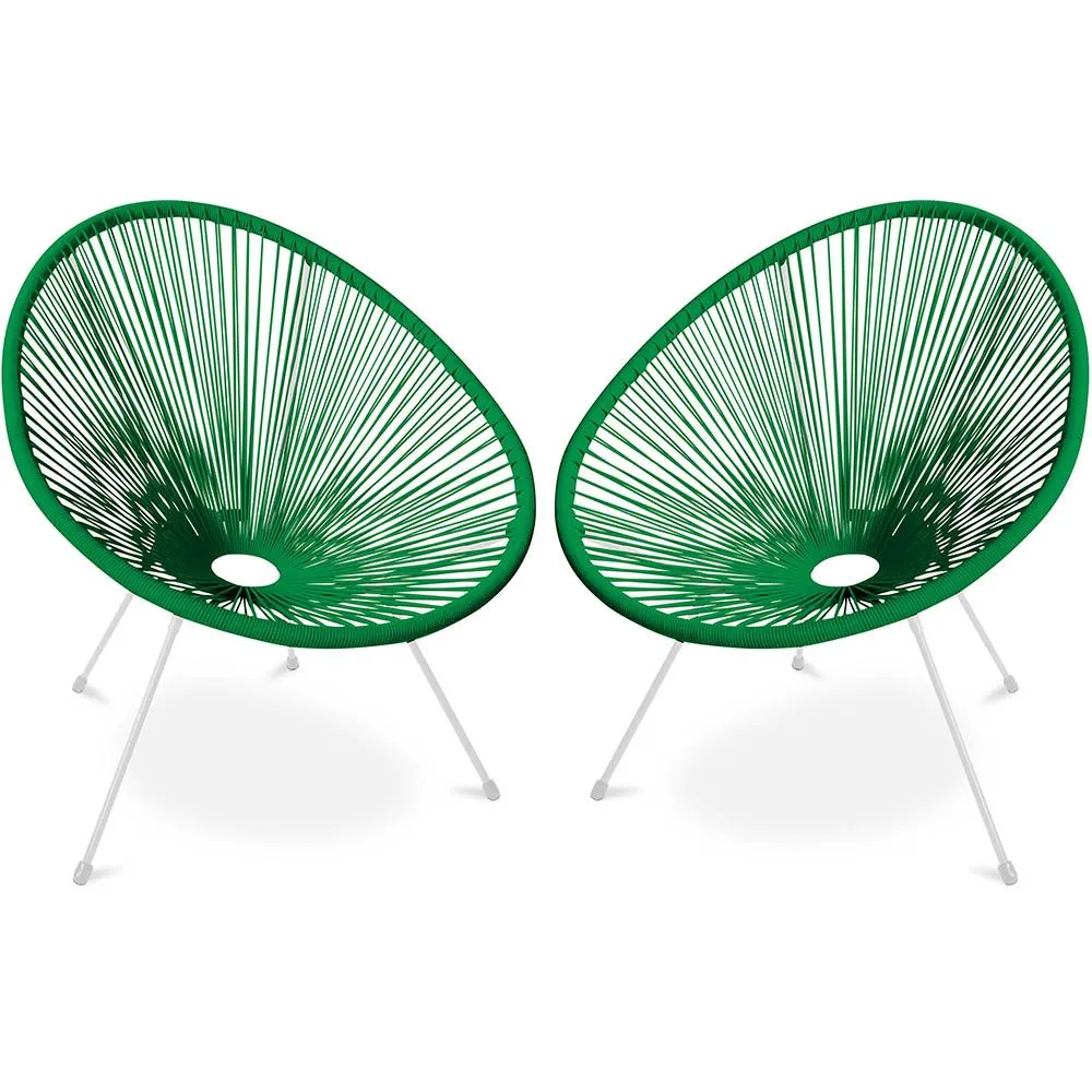 Pack Fauteuil Acapulco - Piétement Blanc x2 - Nouvelle Édition image 8