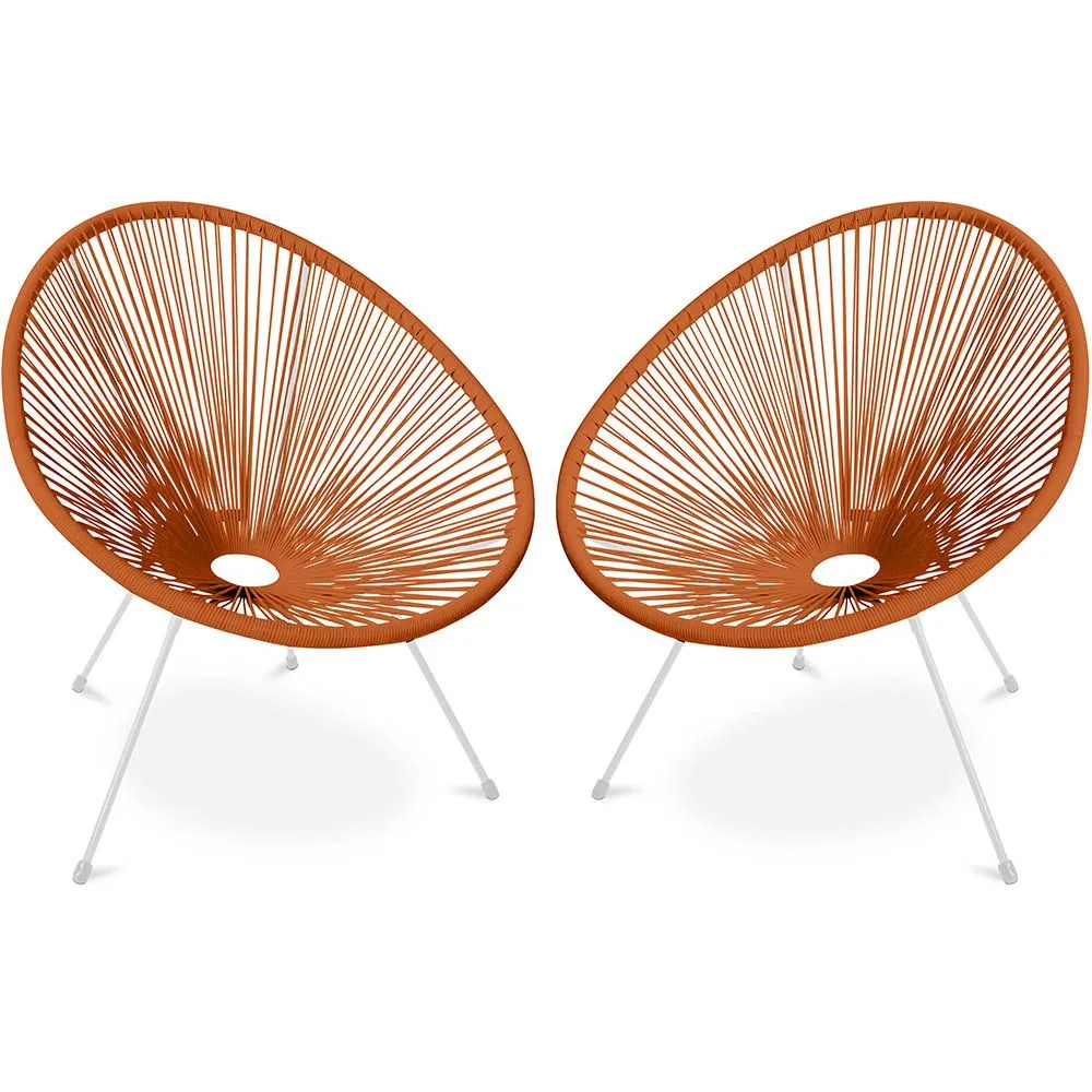 Pack Fauteuil Acapulco - Piétement Blanc x2 - Nouvelle Édition image 8