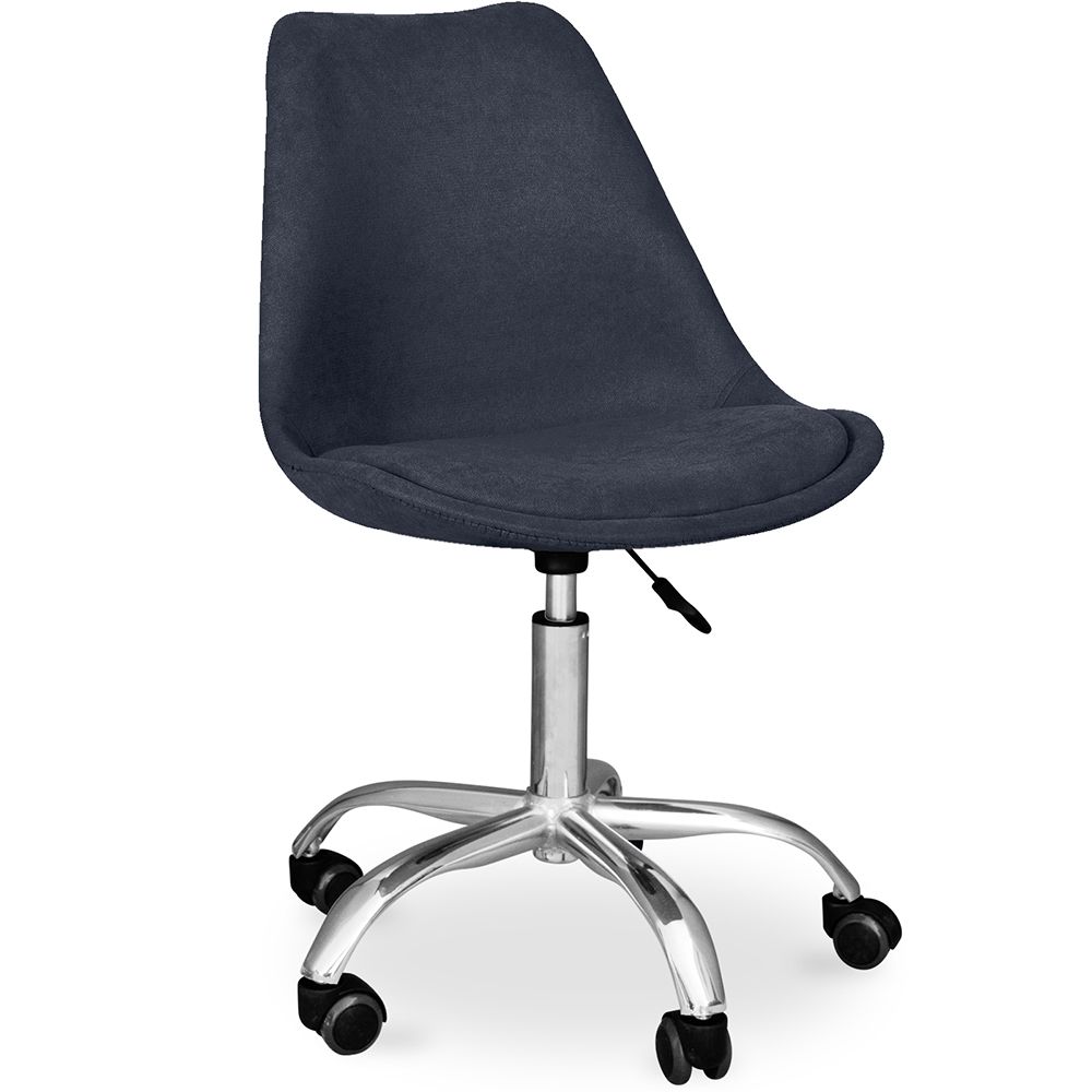 Chaise de bureau rembourrée - avec roulettes - Tulip image 8