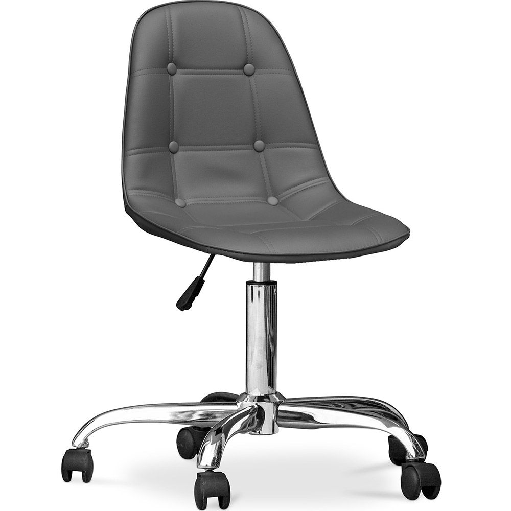 Chaise de bureau à roulettes - tapissée - Fery image 8