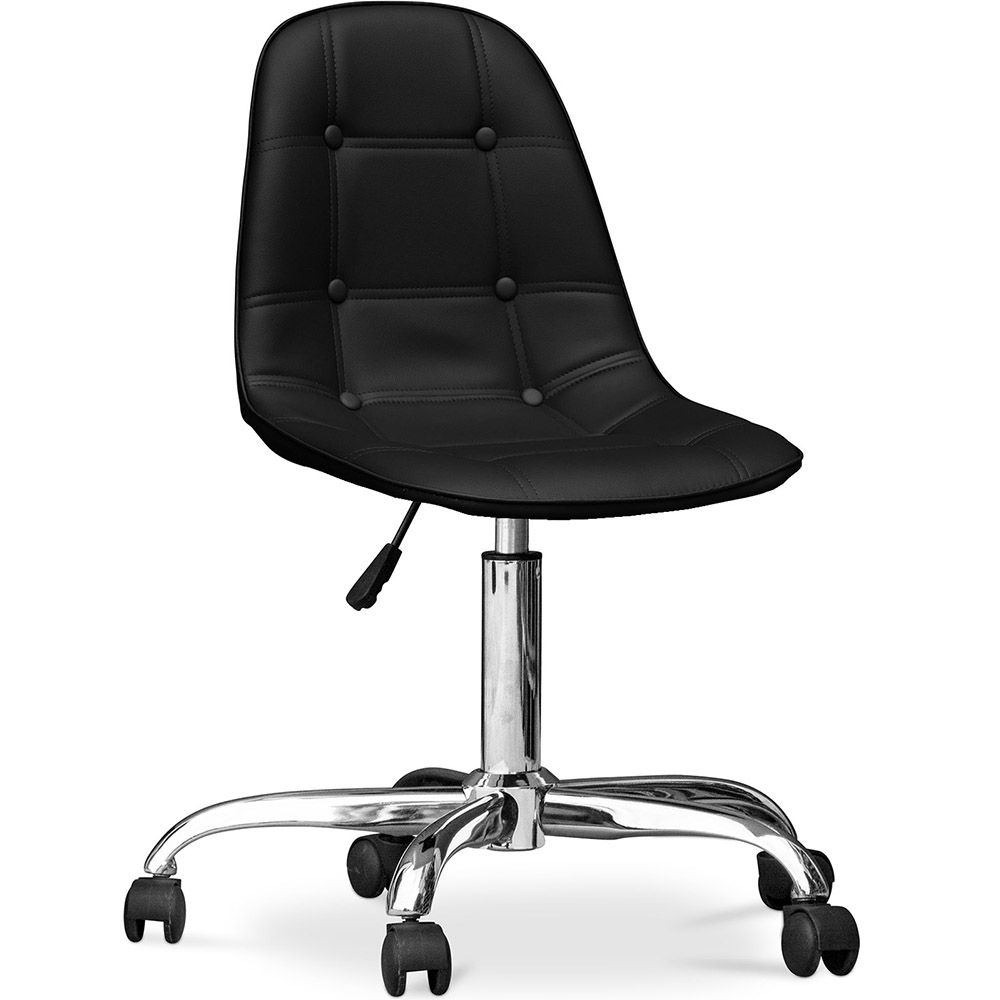 Chaise de bureau à roulettes - tapissée - Fery image 8