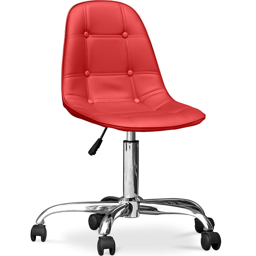 Chaise de bureau à roulettes - tapissée - Fery image 8