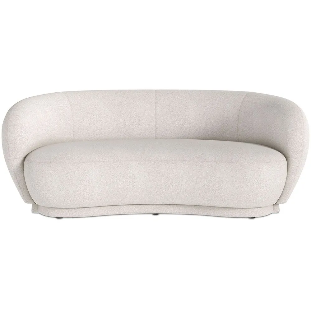 Canapé courbe 3 places en tissu bouclé - Curvy image 8
