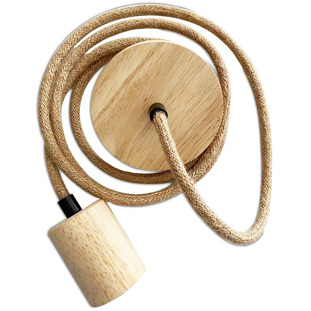 Câble de Lampe Suspendue en Jute et Bois - 200cm - Hanz image 8