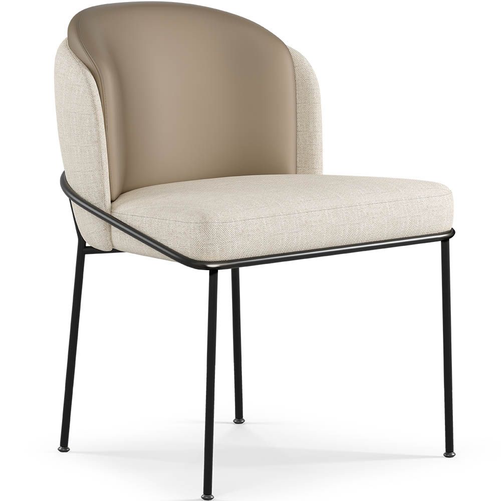 Chaise de salle à manger - Tapissée en tissu - Amin image 8