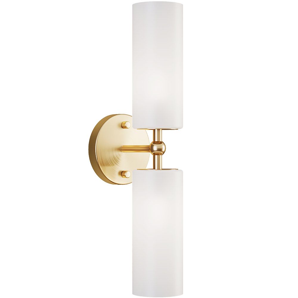 Lampe Murale en Or Vieilli - Applique à 2 Lumières - Feru image 8
