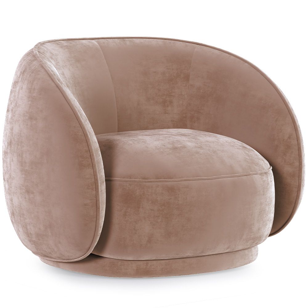 Fauteuil Courbé en Velours - Fauteuil - Cally image 8