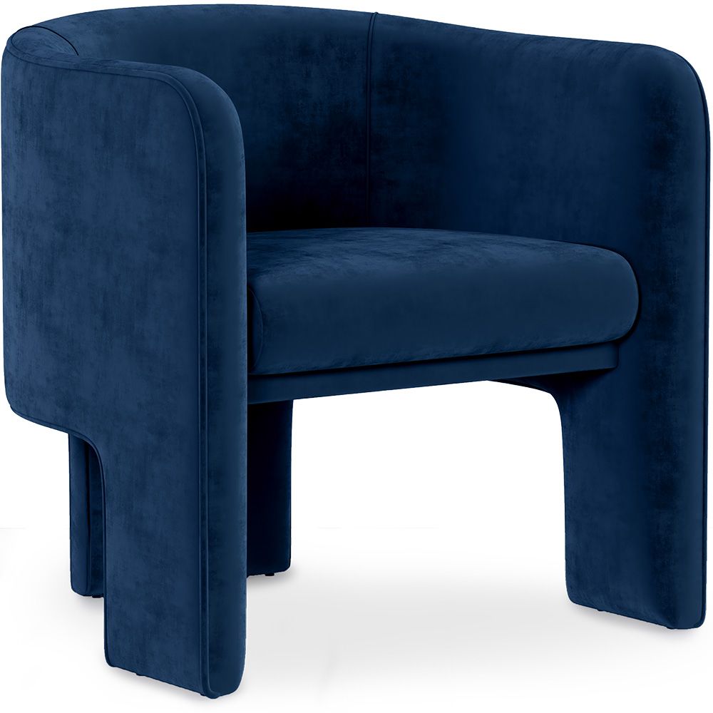 Fauteuil rembourré en velours - Callum image 8