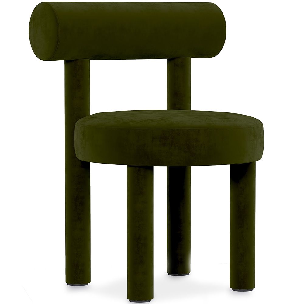 Chaise de Salle à Manger - Tapissée en Velours - Rhys image 8