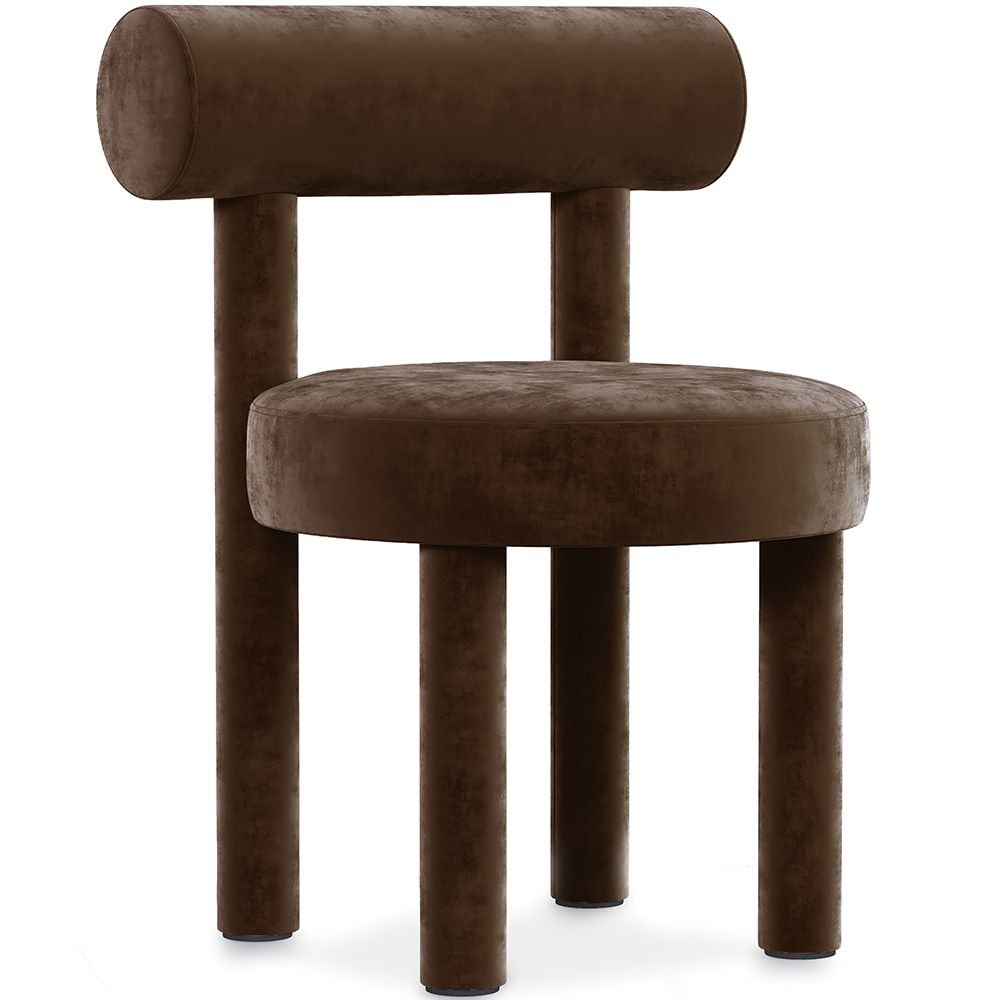 Chaise de Salle à Manger - Tapissée en Velours - Rhys image 8