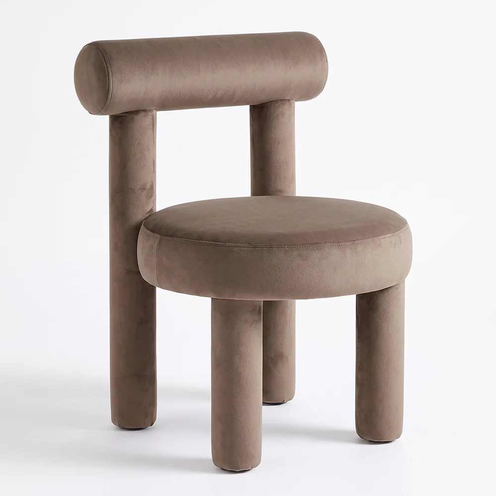 Chaise de Salle à Manger - Tapissée en Velours - Rhys image 8