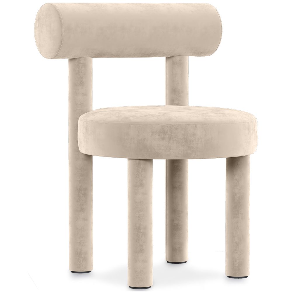 Chaise de Salle à Manger - Tapissée en Velours - Rhys image 8