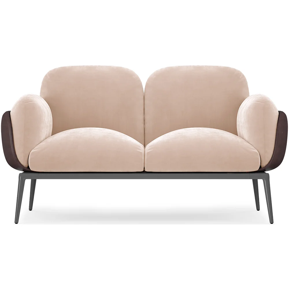 Canapé 2 places - Revêtement en velours - Vandan image 8