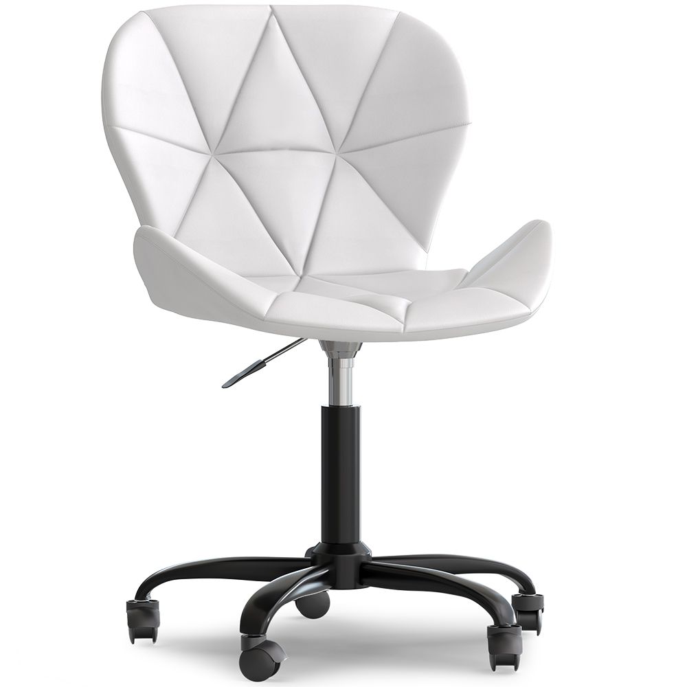 Chaise de bureau avec roulettes - Chaise pivotante de bureau - Revêtement en similicuir - Structure noire Wito image 8