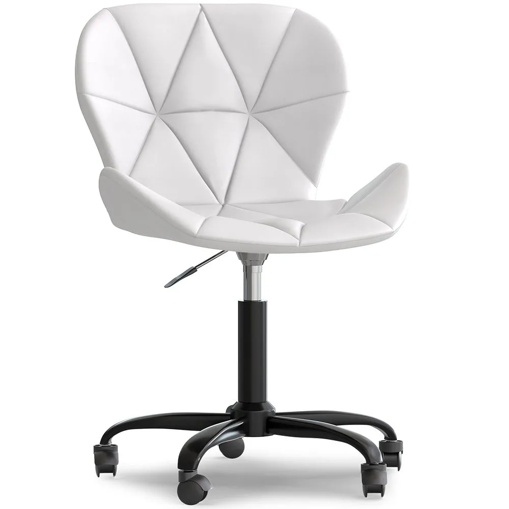 Chaise de bureau avec roulettes - Chaise pivotante de bureau - Revêtement en similicuir - Structure noire Wito image 8