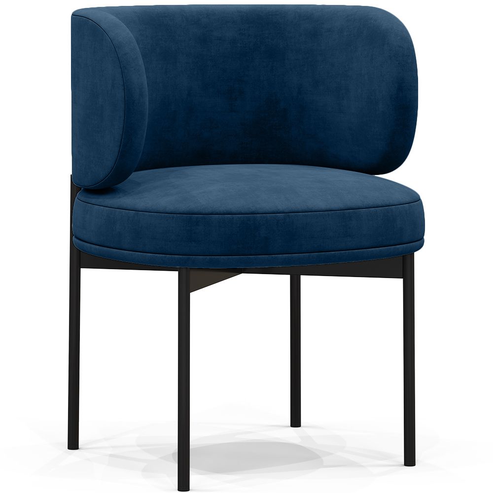 Chaise de salle à manger - Revêtue de velours - Loraine image 8