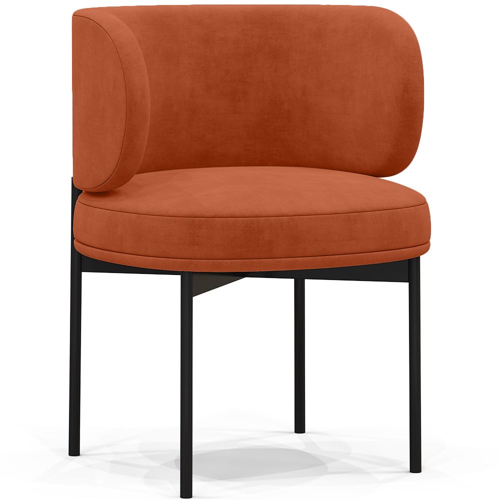 Chaise de salle à manger - Revêtue de velours - Loraine image 8
