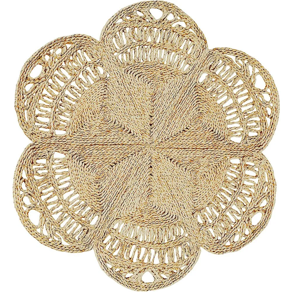Tapis rond en jute - Boho Bali - 150 CM - Niluh image 8