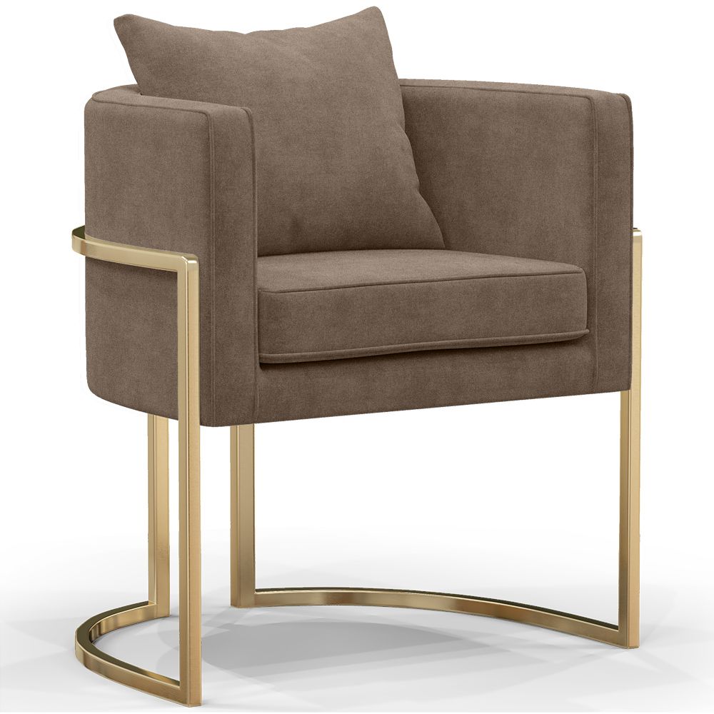 Chaise de salle à manger - Avec accoudoirs - Revêtue de velours - Giorgia image 8