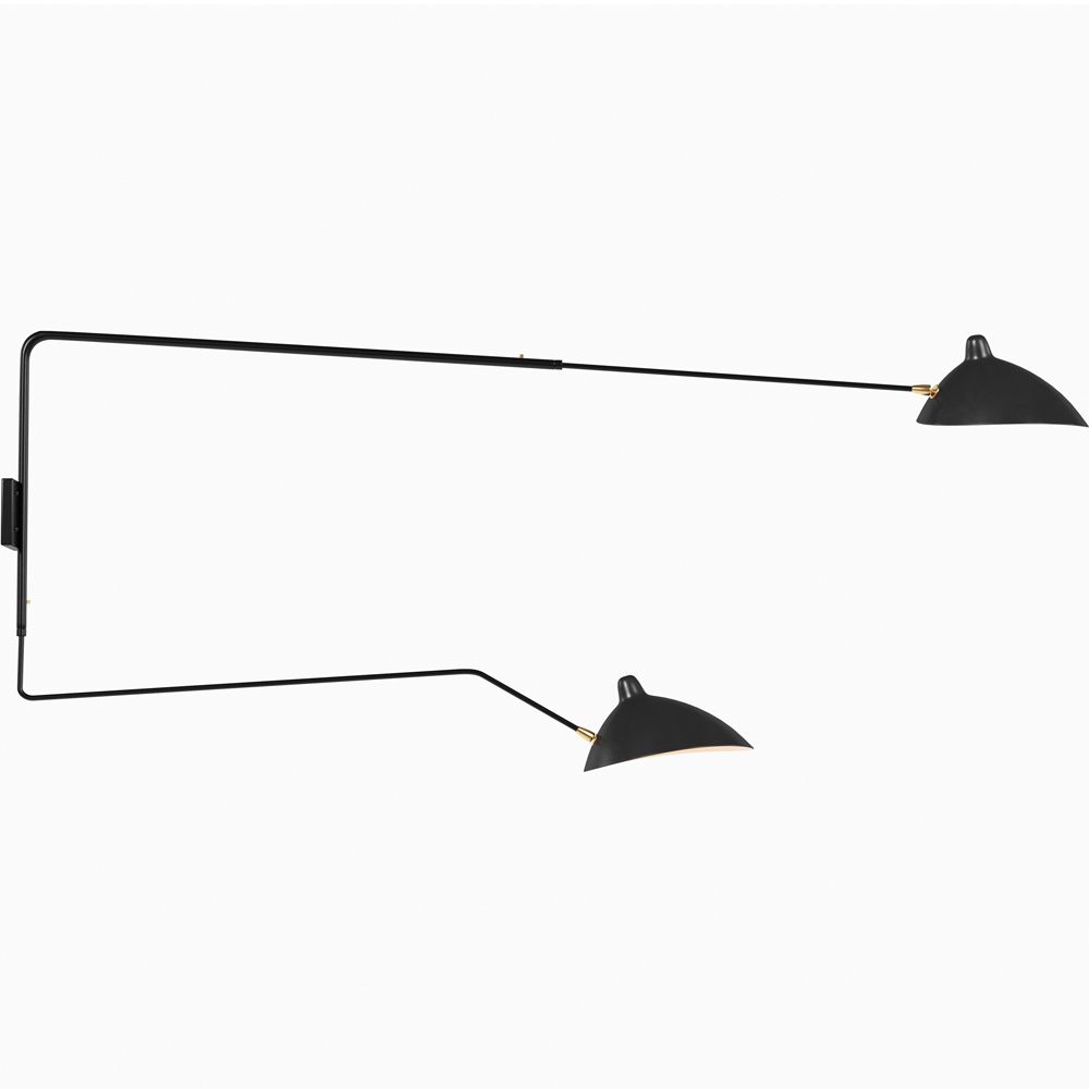 Lampe de Bureau - Applique Murale - 2 Bras Noir - George image 8