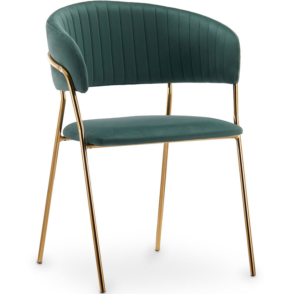 Chaise de salle à manger - Revêtue de velours - Gruna image 8