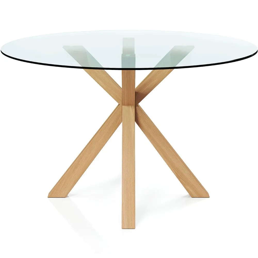 Table à manger ronde - 120CM - Verre  - Tauwa image 8