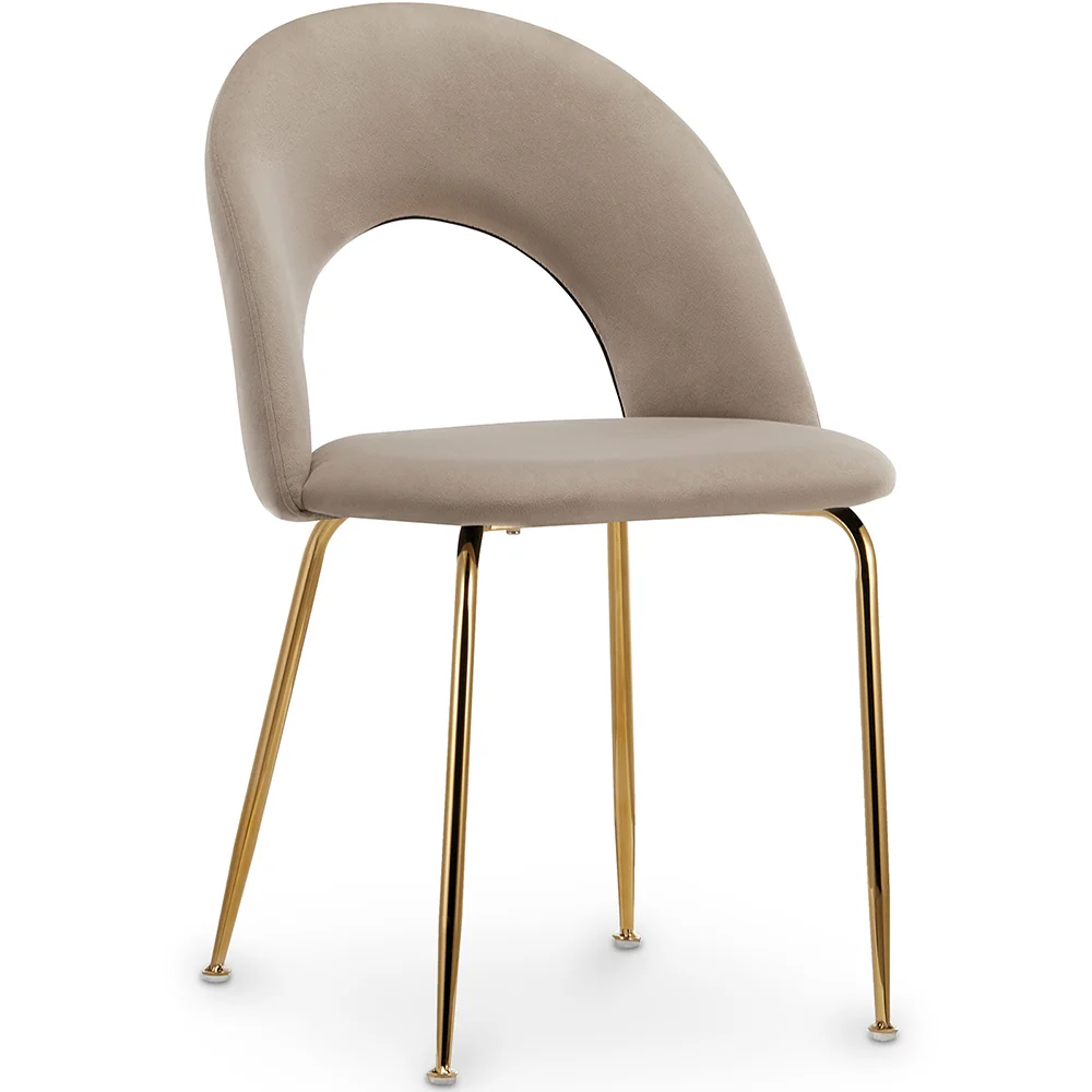 Chaise de Salle à Manger - Revêtue de Velours - Amarna image 8