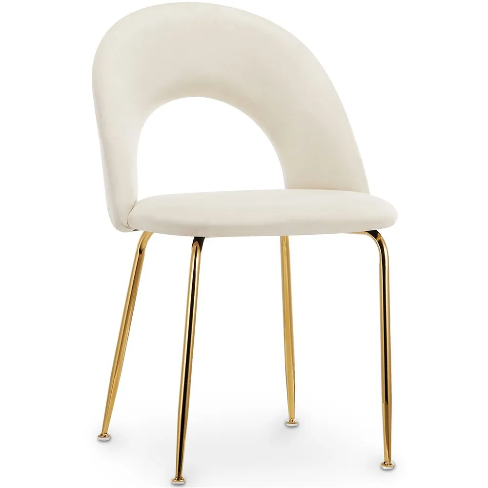 Chaise de Salle à Manger - Revêtue de Velours - Amarna image 8