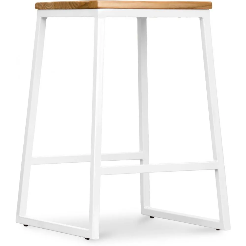 Tabouret de Bar Design Industriel - Bois et Métal - 60cm - Big Boy image 8