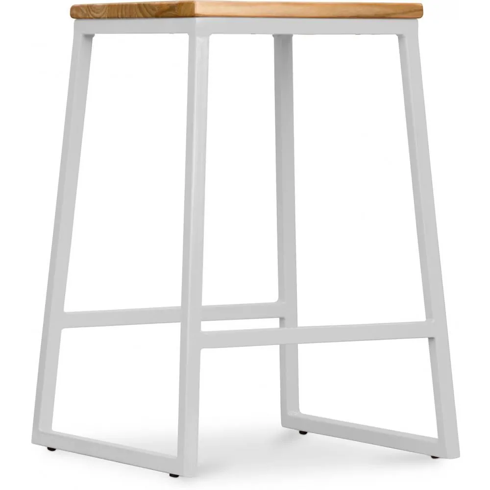 Tabouret de Bar Design Industriel - Bois et Métal - 60cm - Big Boy image 8