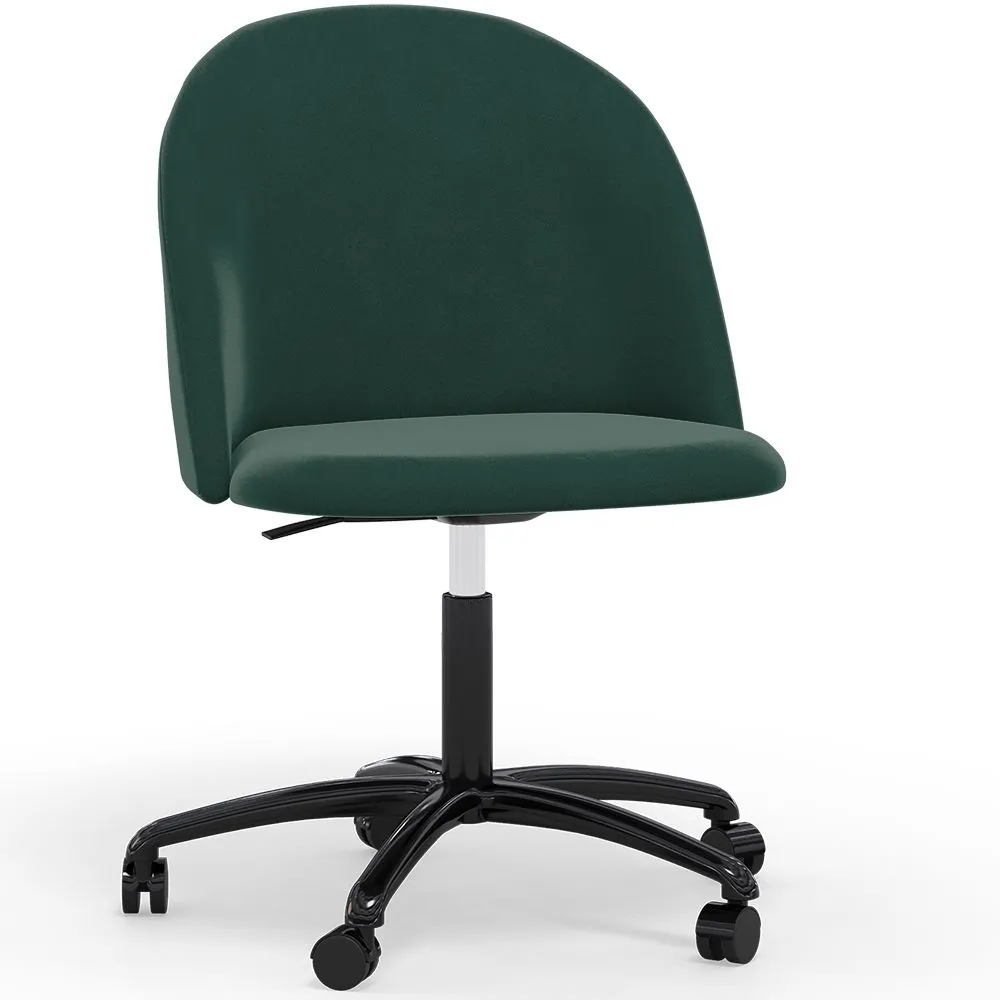 Chaise de Bureau Rembourrée - Velours - Evelyne image 8