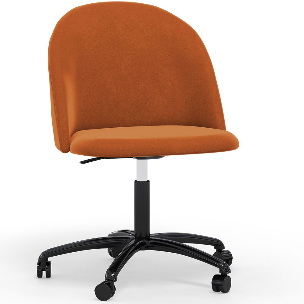 Chaise de Bureau Rembourrée - Velours - Evelyne image 8