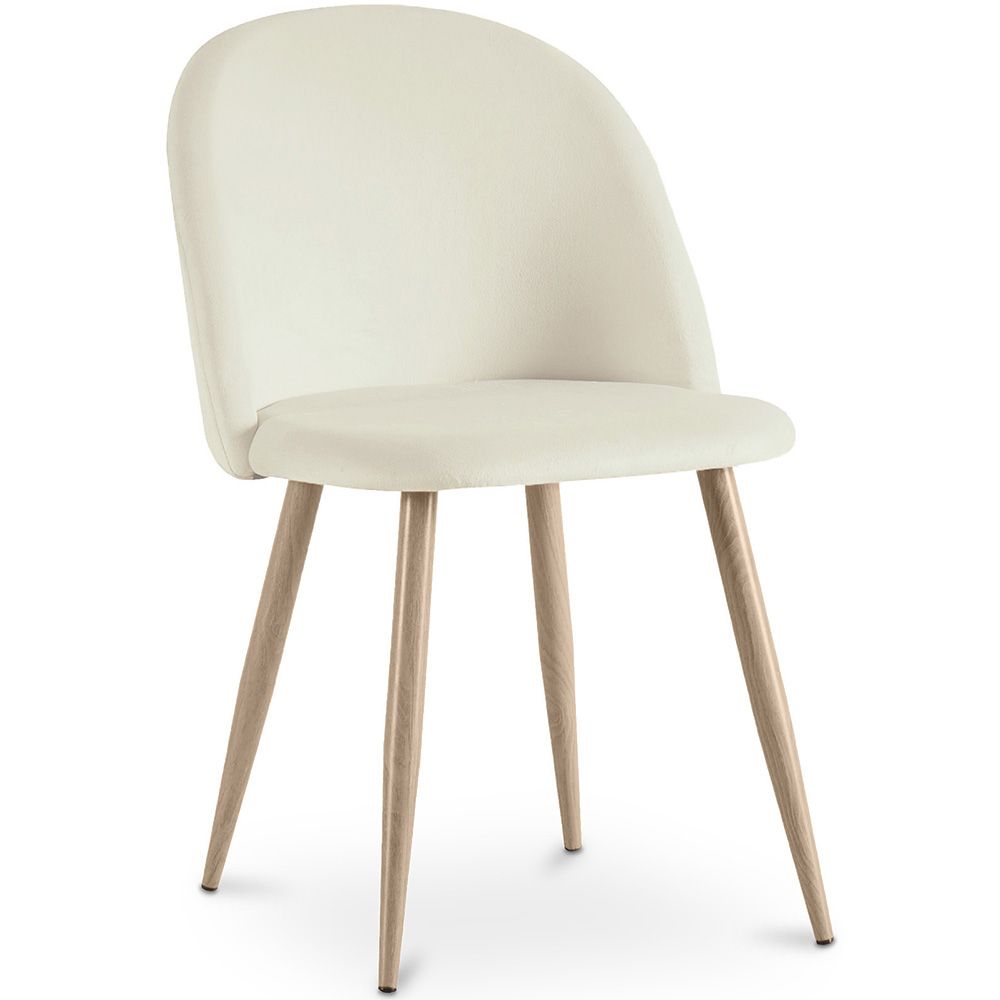 Chaise de salle à manger - Tapissée de velours - Style scandinave - Evelyne image 8