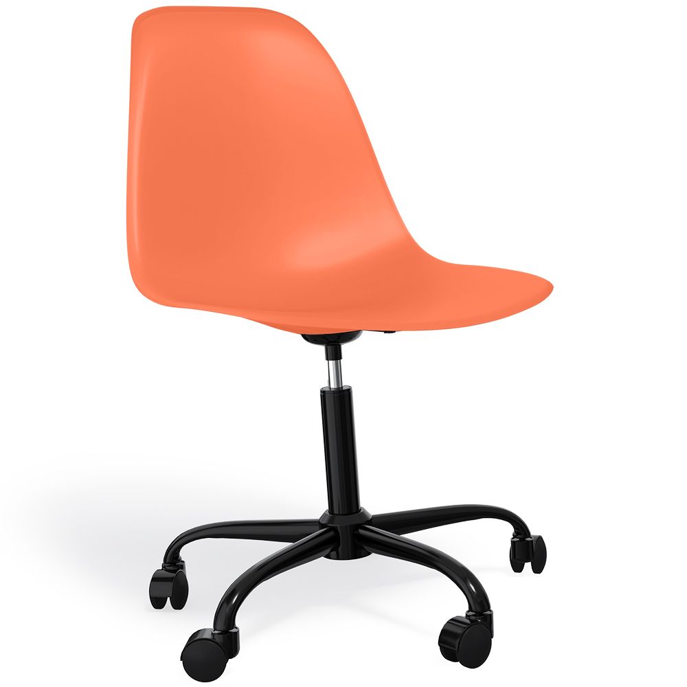 Chaise de bureau avec accoudoirs - Chaise de bureau à roulettes - Structure noire Denisse image 8