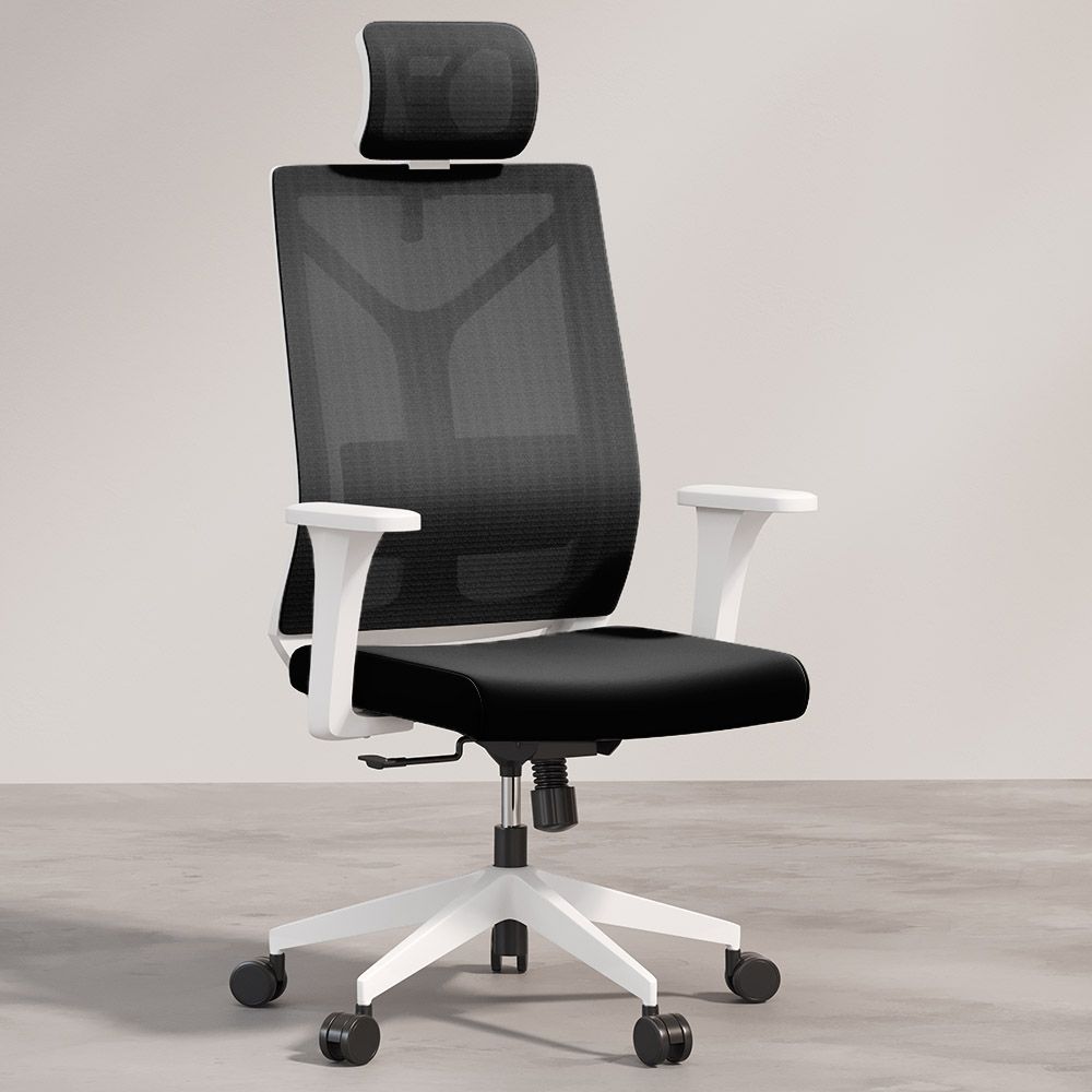 Chaise de bureau ergonomique avec roulettes et accoudoirs - Ergal image 8