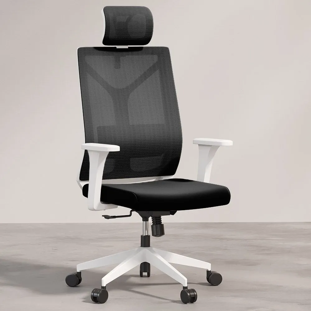 Chaise de bureau ergonomique avec roulettes et accoudoirs - Ergal image 8