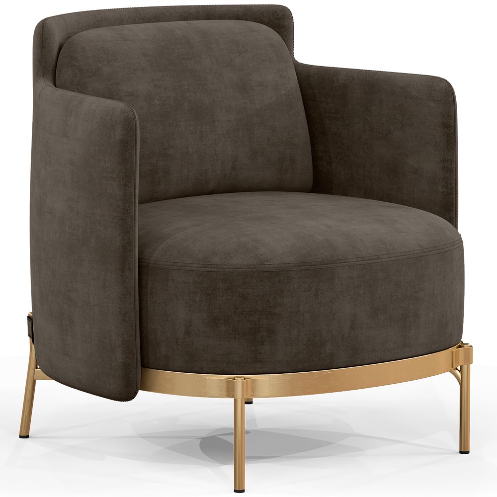 Fauteuil Design - Revêtu de Velours - Terrec image 8