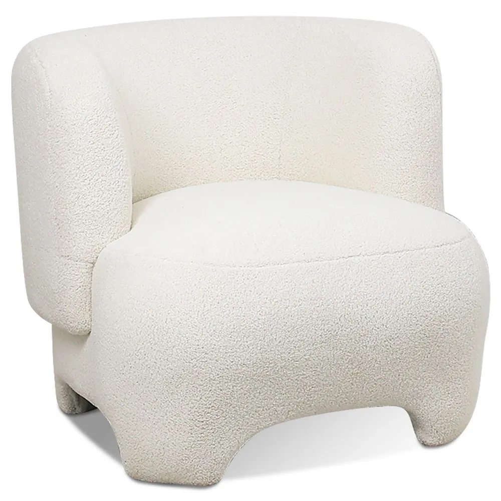 Fauteuil Rembourré - Fauteuil en Tissu Bouclé - Magnolia image 8