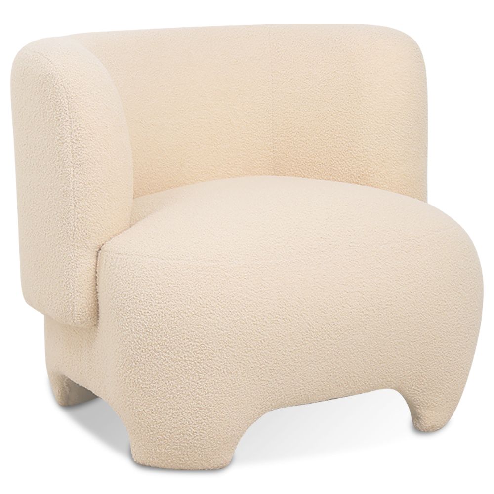 Fauteuil Rembourré - Fauteuil en Tissu Bouclé - Magnolia image 8