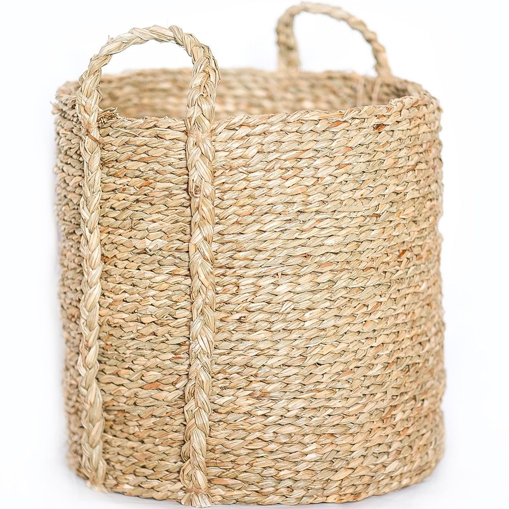 Panier en Fibres Naturelles avec Poignées - 30x30CM - Taral image 8