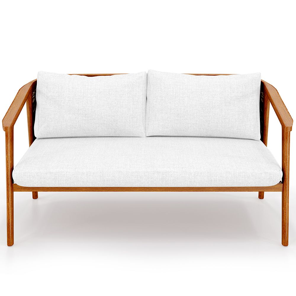 Canapé d'extérieur en bois de teck - 140 CM - Bamas image 8