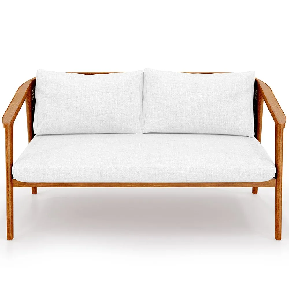 Canapé d'extérieur en bois de teck - 140 CM - Bamas image 8