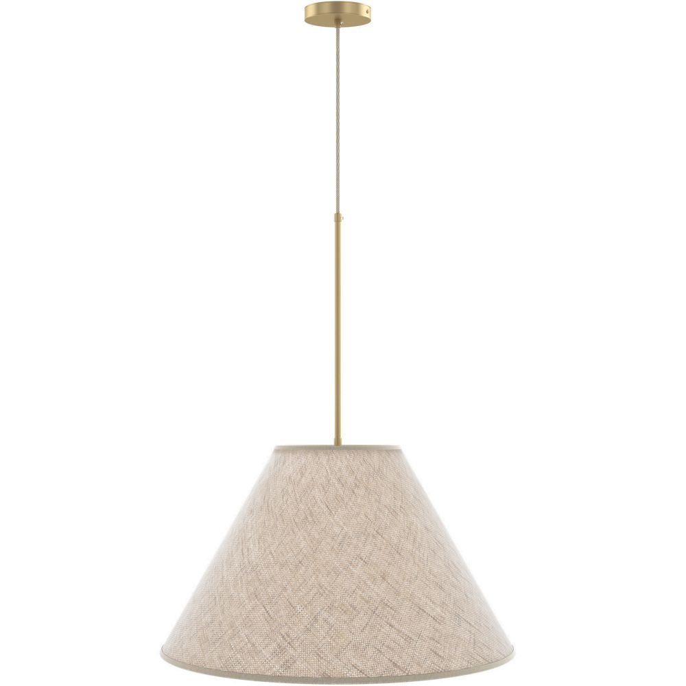 Lampe de Plafond Suspendue avec Abat-jour en Tissu Beige - Fula image 8