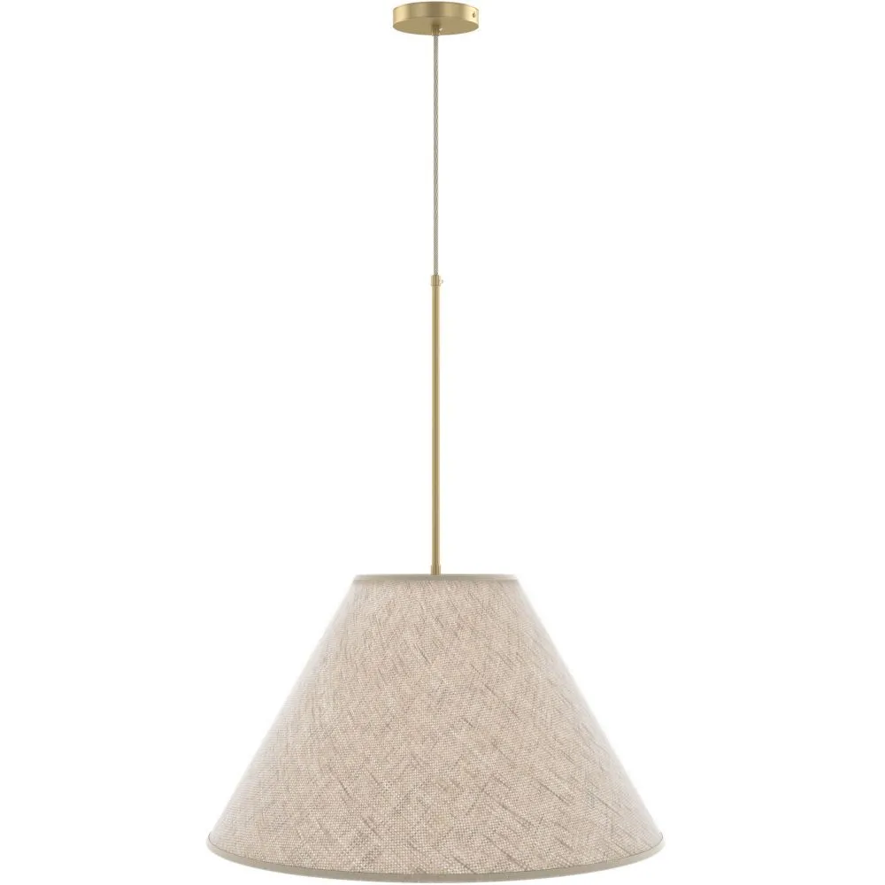 Lampe de Plafond Suspendue avec Abat-jour en Tissu Beige - Fula image 8
