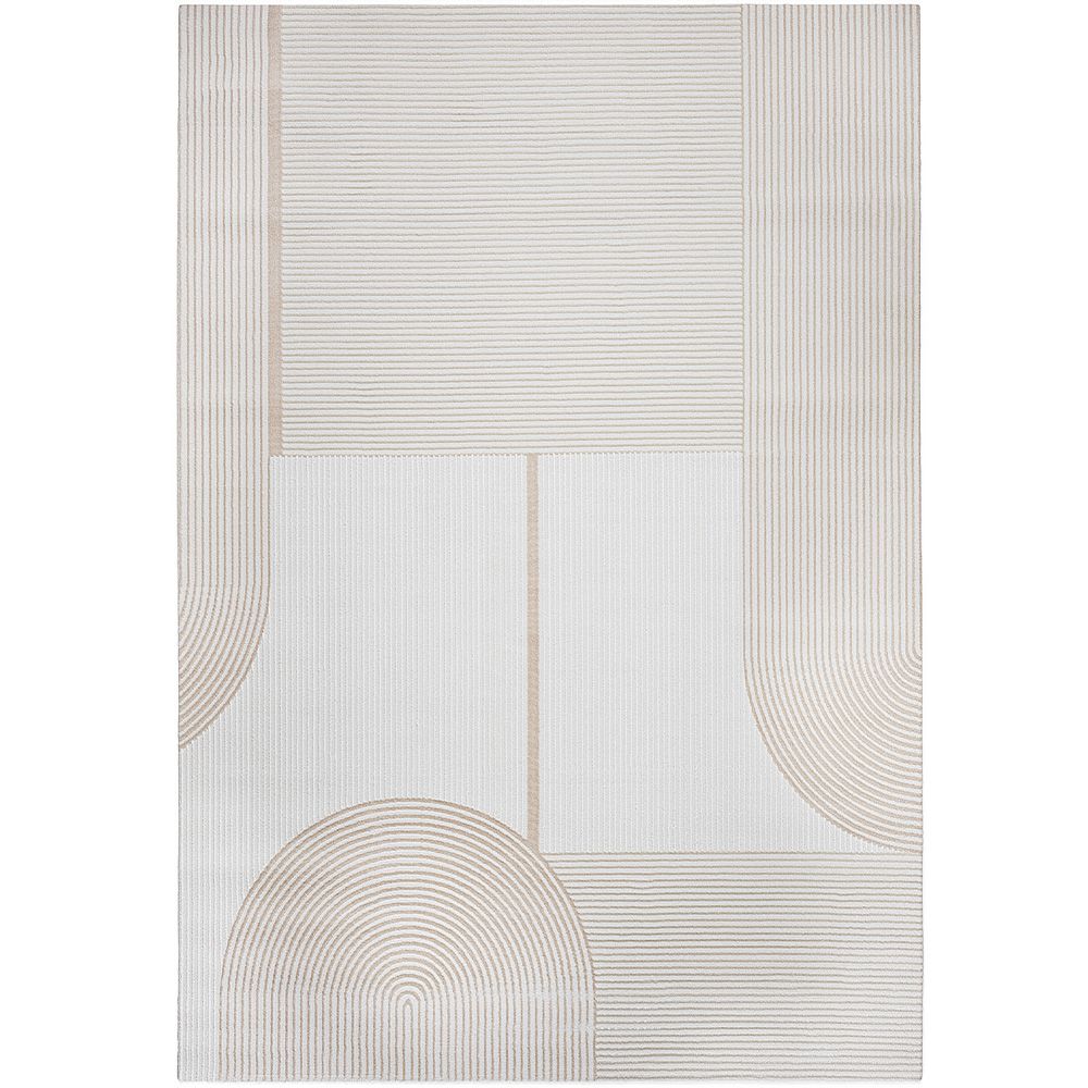 Grand Tapis Design Contemporain et Moderne - Beige (290x200 cm) - Dhoka image 8