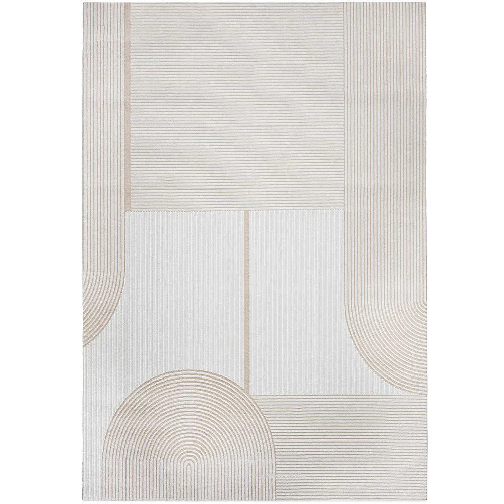 Grand Tapis Design Contemporain et Moderne - Beige (290x200 cm) - Dhoka image 8